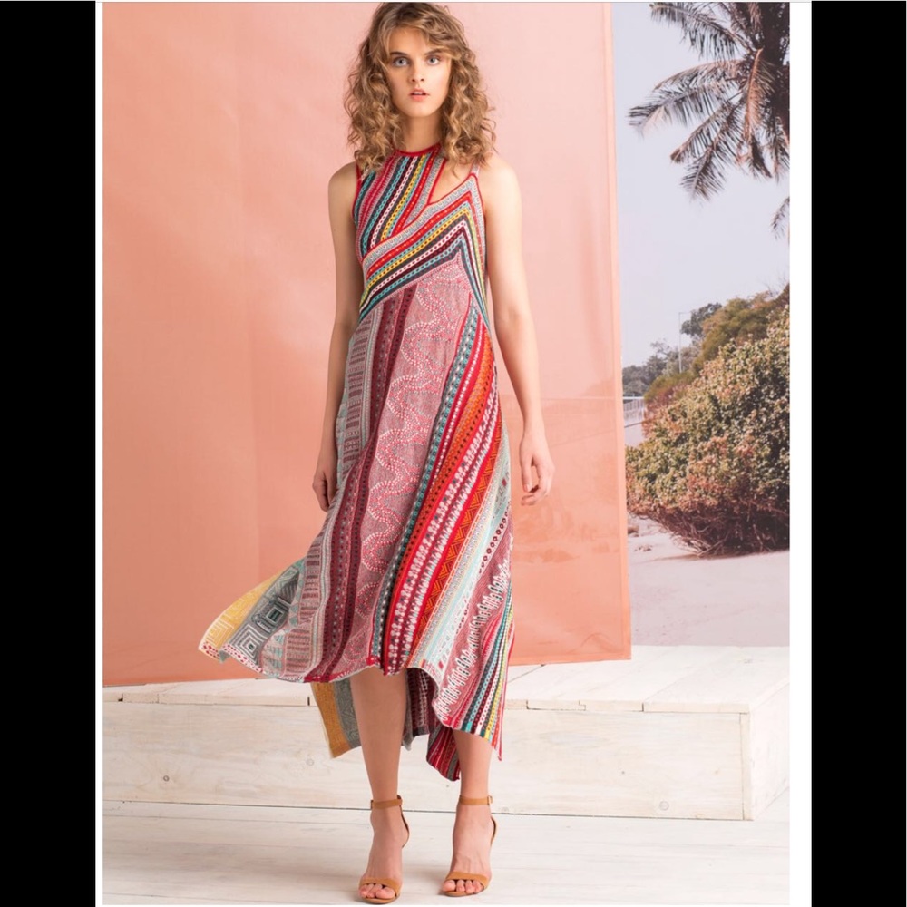 Anthropology Ivko Loose Stitch Cut Out knit dress